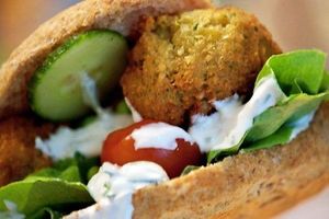Falafel  at Ventegodtgaard in Lille Skensved