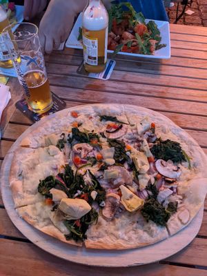 Vegane Flammkuchen at Die Ex-Vertretung in Cologne
