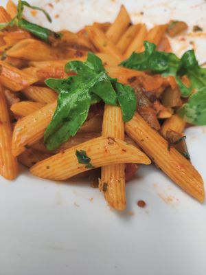Vegan penne at Die Ex-Vertretung in Cologne