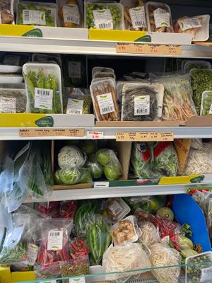 Asian veg and fresh herbs at Thai Market in Rochester