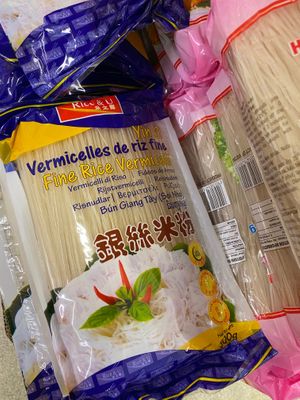 Rice noodles!  at Thai Market in Rochester