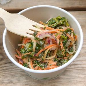 Kale slaw at No Frickin Chicken in Worcester