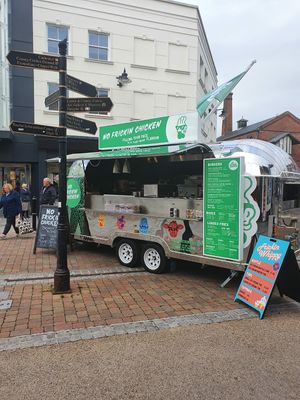 Van at No Frickin Chicken in Worcester