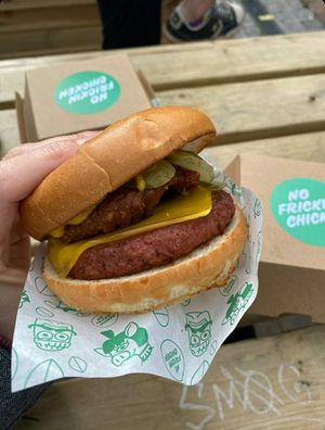 New Yorker at No Frickin Chicken in Worcester