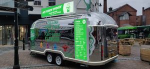 Van at No Frickin Chicken in Worcester