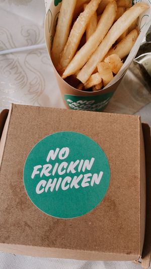 Really tasty and delicious!  #Veganuary at No Frickin Chicken in Worcester