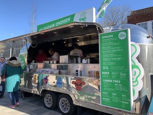 NFC van   at No Frickin Chicken in Worcester