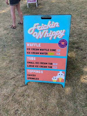 Ice cream options   at No Frickin Chicken in Worcester