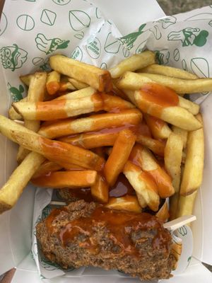 Chicken and Chips   at No Frickin Chicken in Worcester