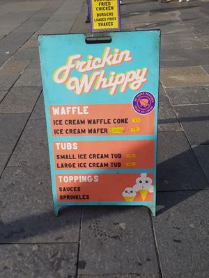 Ice cream at No Frickin Chicken in Worcester