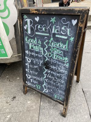 Breakfast menu  at No Frickin Chicken in Worcester