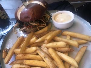 Tempeh burger at Hoogste Tijd in Eindhoven