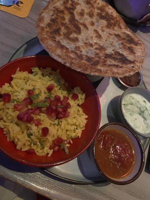 Hoofdgerecht (black lentil dahl) at Hoogste Tijd in Eindhoven