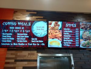 Menu as of January 2024 at ATL - Asian Chao - Concourse B in College Park
