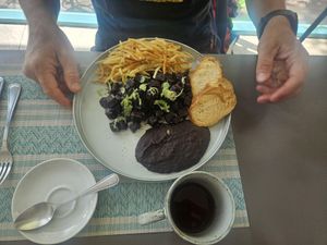 Mongolian "beef" with Seitan at Mantura Bistro Garden in Chetumal