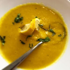 Dahl soup at Saffron in Innerleithen