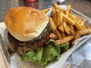 No bull burger at Pure Eats in Lexington