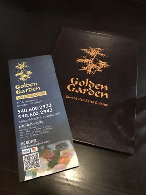 menus  at Golden Garden in Lexington