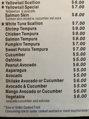 veggie roll selection   at Golden Garden in Lexington