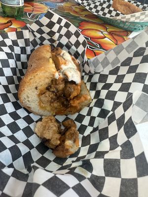 BBQ chicken cheesesteak   at Buddy's Steaks in Portland