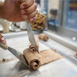 Ice Roll from Goldzünglein in the making at INTRO in Karlsruhe