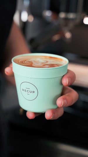 If you choose to-go-Drinks, they are in a Pfand-Cup. We teamed up with RECUP so you can return them in many other coffee shops as well :) at INTRO in Karlsruhe