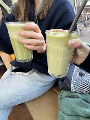 Matcha oat and matcha pea   at INTRO in Karlsruhe