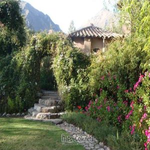 Resort gardens at Willka Tika Garden Resort in Urubamba