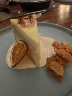 Vegan Creme Brulee Cheesecake  at Frida Southwest in Oklahoma City