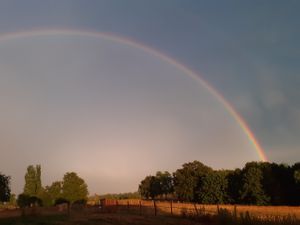 The rainbow starts at L'Autre Ferme ;-) at L'Autre Ferme in Cherves-chatelars