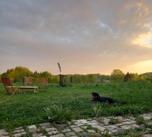 Enjoy stunning sunset  at L'Autre Ferme in Cherves-chatelars