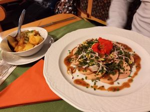 Vurstsalat at Gasthaus Bürgerstüble in Sankt Peter