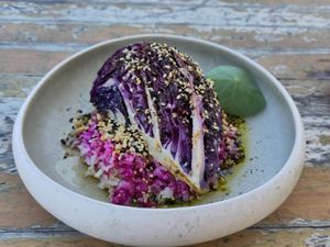 Grilled cabbage at FIXI in Arraial Do Cabo