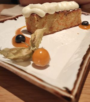 Carrot cake at Margarito in Valencia