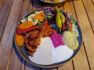 Veganer Teller at Marmaris in Bamberg
