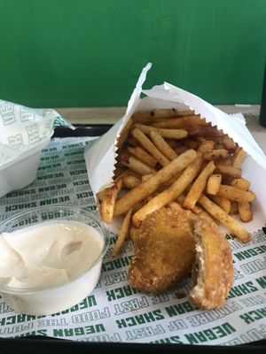 Vegan nuggets and fries 🍟  at Vegan Shack - Piccadilly Gardens in Manchester