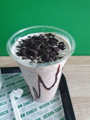 Oreo shake at Vegan Shack - Piccadilly Gardens in Manchester
