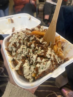 Loaded fries #Veganuary at Vegan Shack - Piccadilly Gardens in Manchester