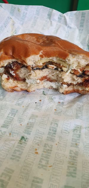 Inside Fillet Faux Fish at Vegan Shack - Piccadilly Gardens in Manchester