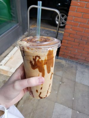 Biscoff shake !! (One of the best vegan shakes out there) at Vegan Shack - Piccadilly Gardens in Manchester
