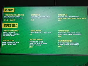  at Vegan Shack - Piccadilly Gardens in Manchester