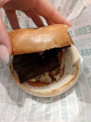 Breakfast Bagle at Vegan Shack - Piccadilly Gardens in Manchester