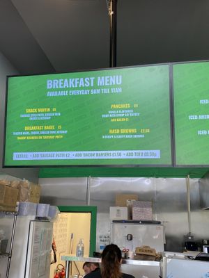 Menu   at Vegan Shack - Piccadilly Gardens in Manchester