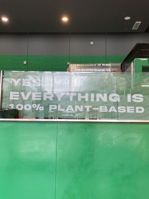 All plant 🌱   at Vegan Shack - Piccadilly Gardens in Manchester