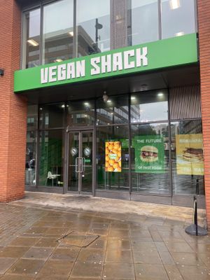 Outside   at Vegan Shack - Piccadilly Gardens in Manchester