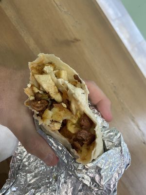 Wrap  at Vegan Shack - Piccadilly Gardens in Manchester