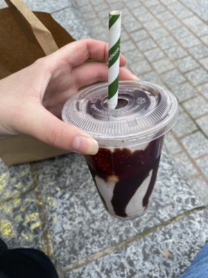 Oreo milkshake   at Vegan Shack - Piccadilly Gardens in Manchester