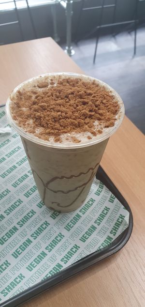 Biscoff shake at Vegan Shack - Piccadilly Gardens in Manchester