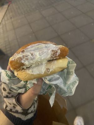 Not a good pic but the fish!   at Vegan Shack - Piccadilly Gardens in Manchester