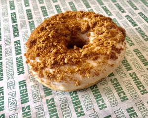 Biscoff doughnut   at Vegan Shack - Piccadilly Gardens in Manchester